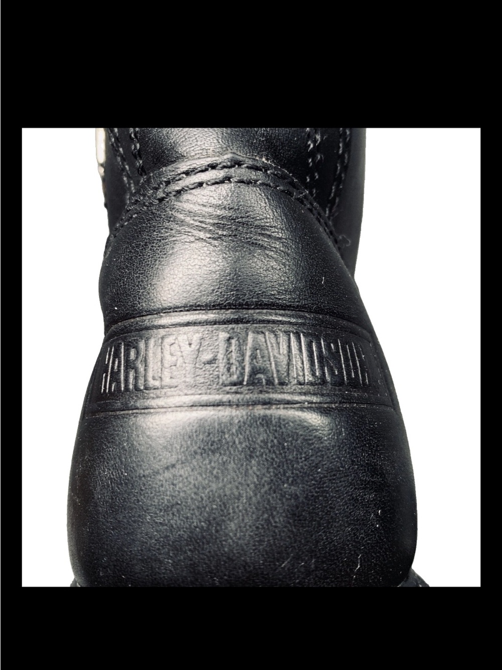 Harley Davidson Black Heavy Duty Motorcycle Buckle Boots 11224 Women Size US 7.5 - Picture 10 of 11
